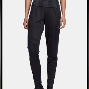 adidas Climacool Womens XS Black Stripe Athletic Pants Zip Ankle Workout Run Gym